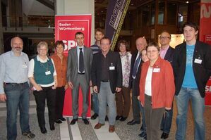 Die Delgierten der SPD Ortenau mit dem neuen Vorsitzenden Nils Schmid